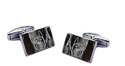 Pair of Golden Retriever Engraved Customised Cufflinks - Gift Boxed - Formal Shirt Cuff Links - Fathers Day Gift for Dad - Mens Cuff Links