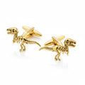 Silver, Gold, or Mixed Dinosaur Cufflinks - Alloy Steel MultiColour - Novelty Gift for Him - Wedding Cufflinks - Shirt Accessories Men - Formal Shirt Cuff Links
