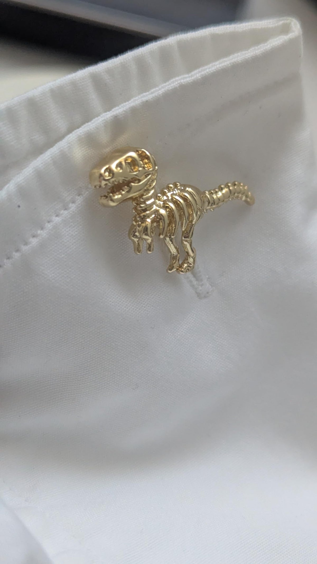 Silver, Gold, or Mixed Dinosaur Cufflinks - Alloy Steel MultiColour - Shirt Accessory for Men - Novelty Cufflinks - Mens Cuff Links