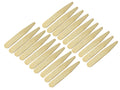 Brass Collar Stays, 20 Pack / 54mm – Reusable Metal Shirt Stiffeners for Men – Rounded Corners – Smart Crisp Collar