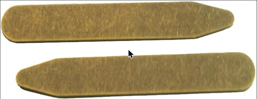 Brass Collar Stays - Pack of 2