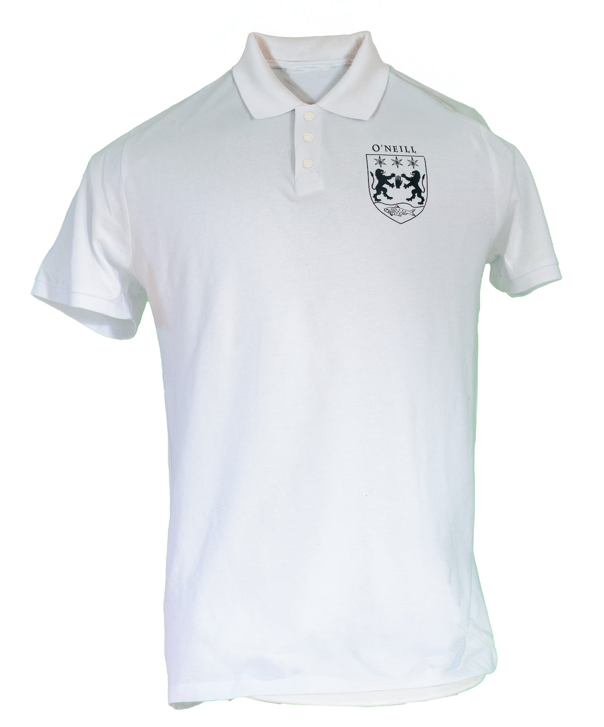 Sheridan family crest printed on a white cotton T-shirt – view 3