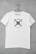 Blake family crest printed on a white cotton T-shirt