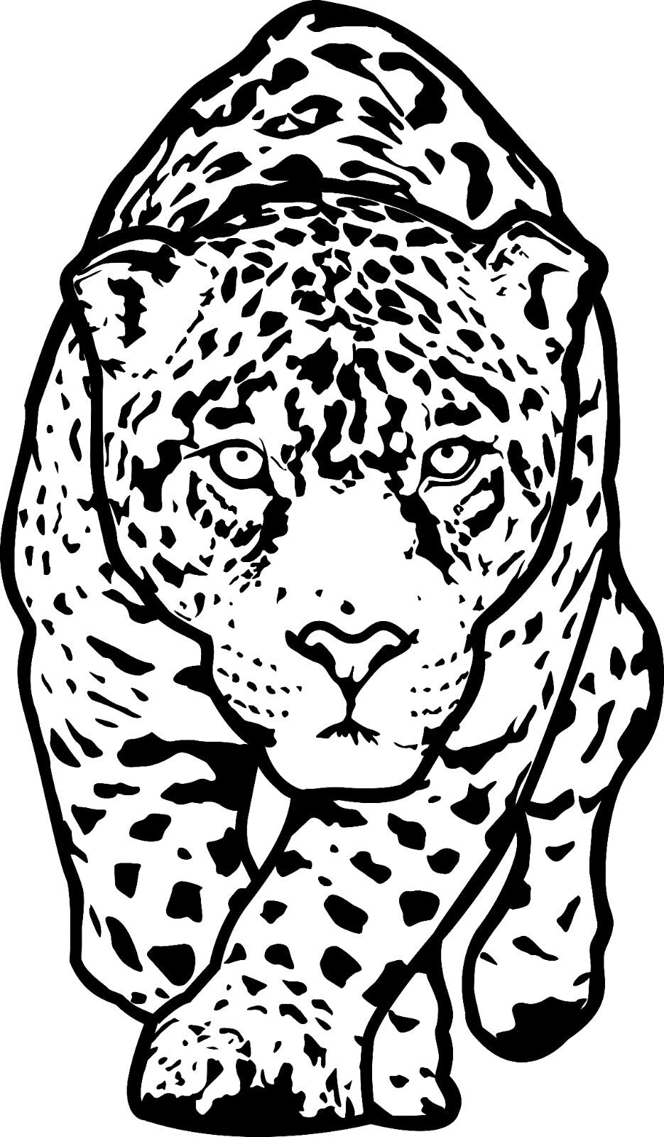 Leopard engraved on a metal keyring by Colonel Fogg – view 2