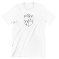 Butler family crest printed on a white cotton T-shirt