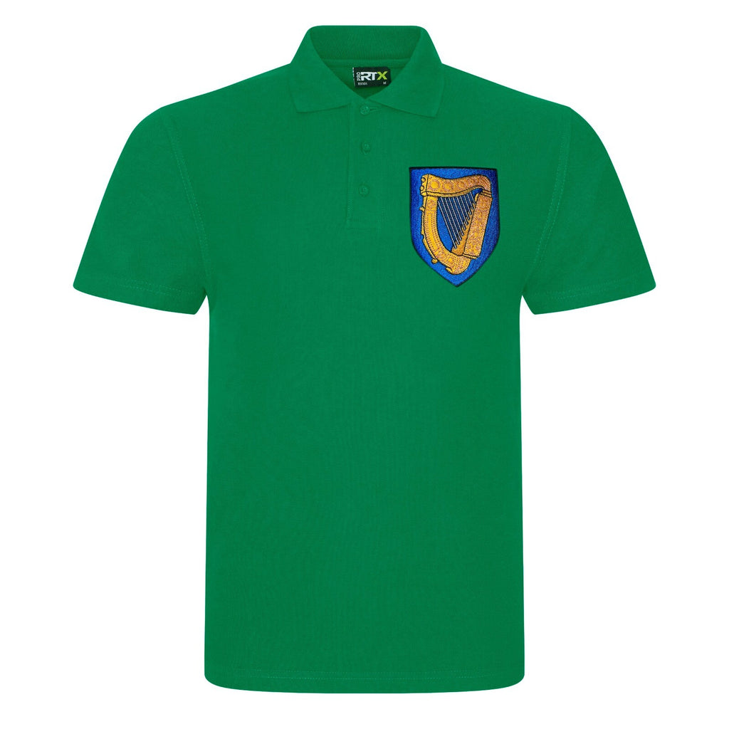 Polo shirt with the Irish harp embroidered over the heart – view 4