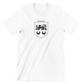 Kavanagh family crest printed on a white cotton T-shirt