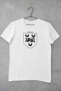 Dillon family crest printed on a white cotton T-shirt