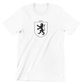 Duffy family crest printed on a white cotton T-shirt