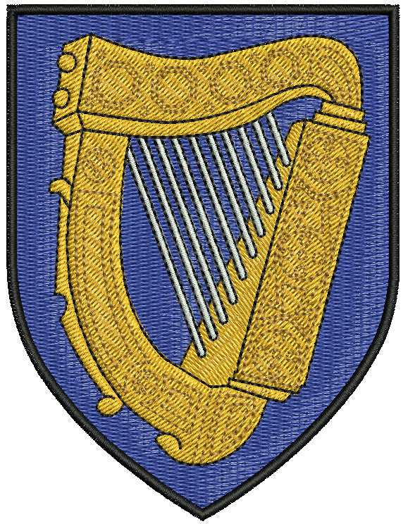 Polo shirt with the Irish harp embroidered over the heart – view 3